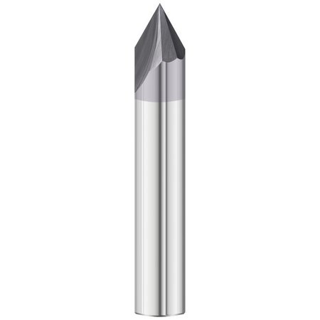 FULLERTON TOOL 60°, 90°, 120° End Style - 3730 Chamfer Mill GP End Mills, TIALN, Straight, Chamfer, Standard, 1/4 36083